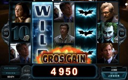 Tour gratuit avec une rang&eacute;e de symboles Joker - Gros gain