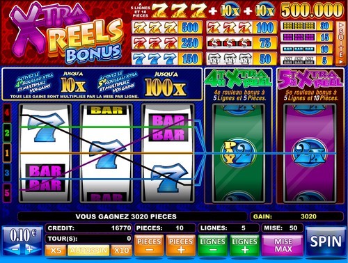 Gain Casino770 - Machine &agrave; sous Xtra Bonus Reels
